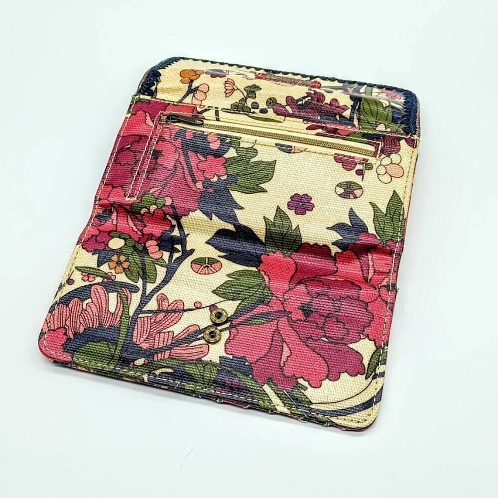 Sakroots Peace Multicolor Coated Canvas Trifold Wallet